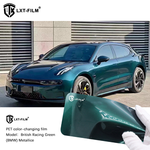 Nhà Máy Bán Hàng Trực Tiếp Pvc Vật Liệu Vật Nuôi Dán Xe Phim Đen Màu Xanh Kim Loại Xe Vinyl Phim Thay Đổi Phim - Product Image 1