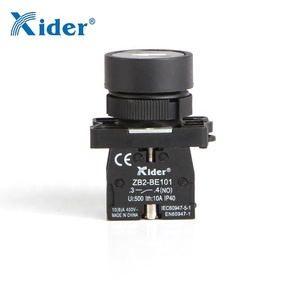Interruptor de botón pulsador marcado con retorno por resorte de plástico, flecha con marca de color negro, 1/2/2 - Product Image 5