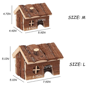 Natural De Madeira Pinho Guiné Porcos Ratos Chinchilas Acessórios Exercício Coelho Coelhos Brinquedos De Madeira Casa Hamster Casa - Product Image 3