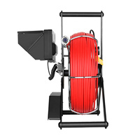 Caméra d'inspection de tuyaux d'égout avec câble de 30M 4.8MM Endoscope industriel de vidange d'égout Batterie IP68 Moniteur couleur IPS de 4.3 pouces