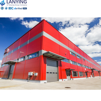 Edificios Prefabricados de Acero para Talleres, Estructura de Acero con Armazón de Truss, Color Personalizado, Diseño Industrial, Uso en Almacenes, Resistente al Viento
