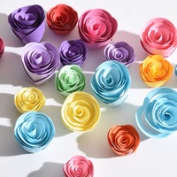 Vente flash : Kit de quilling en papier coloré en forme de rose, 20 pièces, pour scrapbooking, cadeaux artisanaux