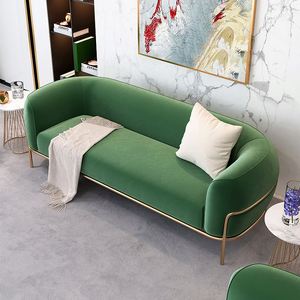 Bắc Âu Ánh Sáng Sang Trọng Hiện Đại Vải Gia Đình Nhỏ Đơn Giản Phong Cách Sofa Ghế Phòng Khách Một + Hai + Ba Chỗ Ngồi Kết Hợp sofa - Product Image 2