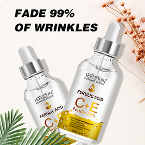 15% ビタミンE + フェルラ酸抗しわおよび抗老化フェイス血清ビタミンナアスコルビン酸スキンケアコンプレックス - Product Image 5