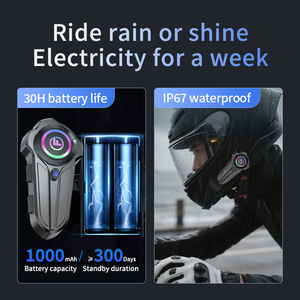Casque de moto SF10Pro avec écouteurs, autonomie de 30H, réduction du bruit du vent CVC DSP, haut-parleurs HIFI, étanche IP67 - Product Image 3