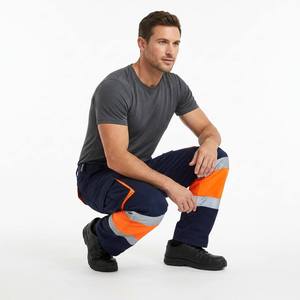 <span class=keywords><strong>Pantalon</strong></span> de sécurité <span class=keywords><strong>haute</strong></span> <span class=keywords><strong>visibilité</strong></span> de qualité supérieure EN 20471 <span class=keywords><strong>Classe</strong></span> <span class=keywords><strong>2</strong></span>, coton et polyester, vêtements de travail réfléchissants pour hommes - Product Image 5