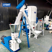 Machine à granulés d'aliments pour volailles, canards et bovins à haute productivité, état neuf, ligne de production 1T/H