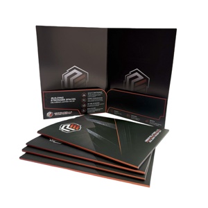 Carpeta de Presentación de Papel A4 Impresa Personalizada con Ranura para Tarjetas de Visita, Organizador de Documentos para Conferencias, Carpetas de Presentación con Logotipo - Product Image 3