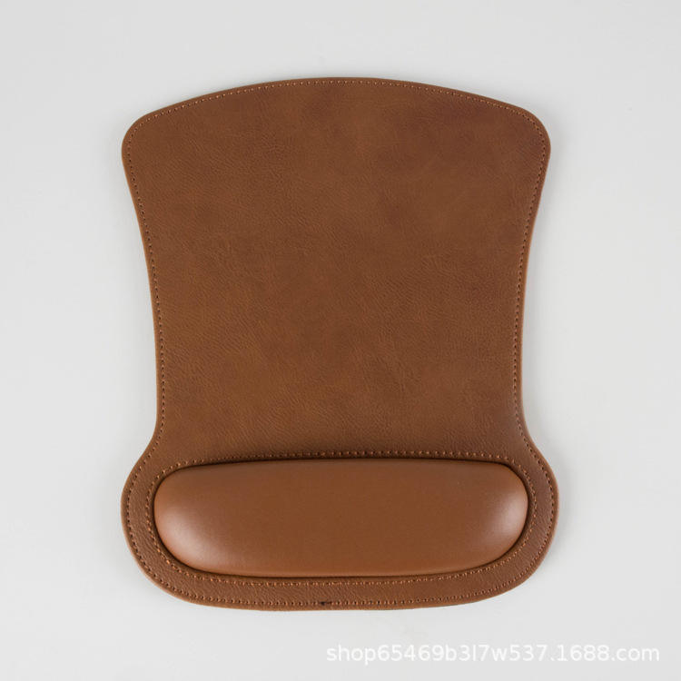 Wrist guard mouse pad [PU brown square]