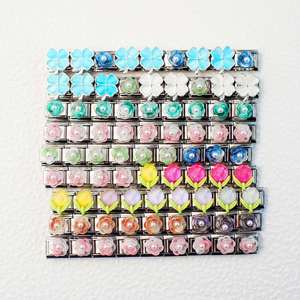 Nueva Serie de Pulseras Modulares Estilo Italiano con Diseño de Flor de Trébol de Cuatro Hojas y Cadena de Ensamblaje Personalizable - Product Image 3