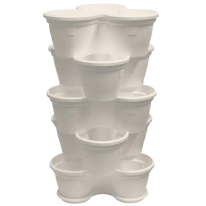 Macetas Verticales Apilables de Plástico de 3 Niveles, con 9 Compartimentos para Fresas, con 4 Ruedas, Venta al Por Mayor Directa de Fábrica - Product Image 1