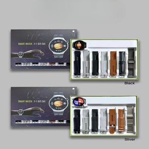 Montre connectée 8 en 1 pour hommes et femmes, design rond, utilisation sportive, bracelet en cuir, boussole, suivi du sommeil, écran TFT, calendrier - Product Image 6