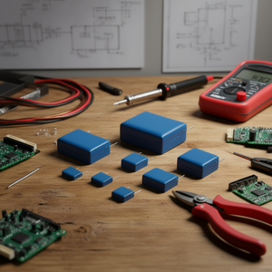 Condensador de Poliéster 0.22 uF 63V, Condensadores de Película para Circuitos Electrónicos - Product Image 3