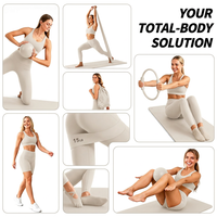Kit d'équipement de Pilates en gros pour studio, tapis de Pilates personnalisé, mini ballon de Pilates et poids de Pilates pour l'entraînement quotidien