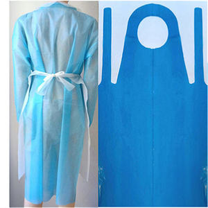 Çok renkli seçenek Bib önlük plastik su geçirmez PE tek kullanımlık önlük - Product Image 3