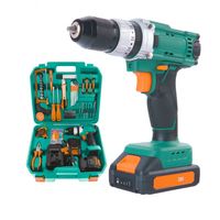 Ensemble combiné d'outils électriques OEM Perceuse sans fil Autres clés à main Coffret à outils Kits d'outils