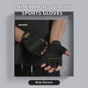 Guantes Deportivos Unisex de Alta Calidad Antideslizantes de Medio Dedo con Cierre de Poliéster para Ejercicio al Aire Libre, Entrenamiento, Gimnasio y Fitness - Product Image 2