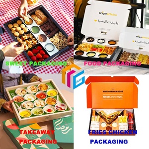 Muestra Gratuita, Caja de Bento Negra para Sushi con Logotipo Personalizado para Navidad, Caja para Postres con Divisores, Apta para Alimentos - Product Image 2