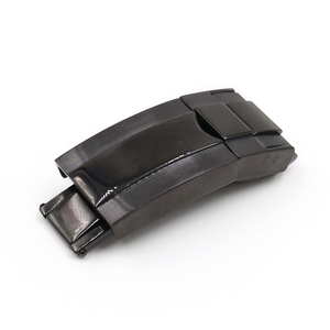 Fermoir de déploiement en acier inoxydable de haute qualité 16mm X 9mm pour <span class=keywords><strong>bracelet</strong></span> Rolex en <span class=keywords><strong>cuir</strong></span> de caoutchouc de luxe pour <span class=keywords><strong>bracelet</strong></span> de <span class=keywords><strong>montre</strong></span> Oyster Submarin - Product Image 4