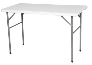 Nhà Máy Trực Tiếp Giá Trọng Lượng Nhẹ Nhựa Bảng Top Chân Thép Tuổi Đời Gấp Bảng Cho Ngoài Trời - Product Image 3