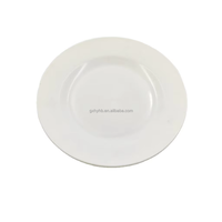 Échantillon gratuit Assiette à dîner de 7 pouces en PP blanc écologique ultra-mince résistante à la chaleur et au micro-ondes
