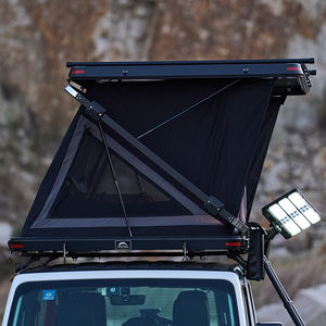 Tente de toit rigide 4 saisons Rock Cruiser, tissu Oxford noir + asphalte, type à armature droite, ouverture automatique rapide pour voiture - Product Image 1