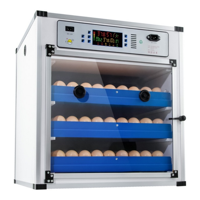 Factory Supply Smart Solar Egg Incubator Dual Power AC/DC 204-Egg Capacity Hatching Rate 98% Bird Incubator Automatic New