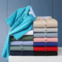 Kemeja Musim Panas Berkualitas Tinggi untuk Pria Unisex Custom Multi-Style Lengan Pendek Smart Casual Anti-Kusut Batik Saku Cepat Kering Polos