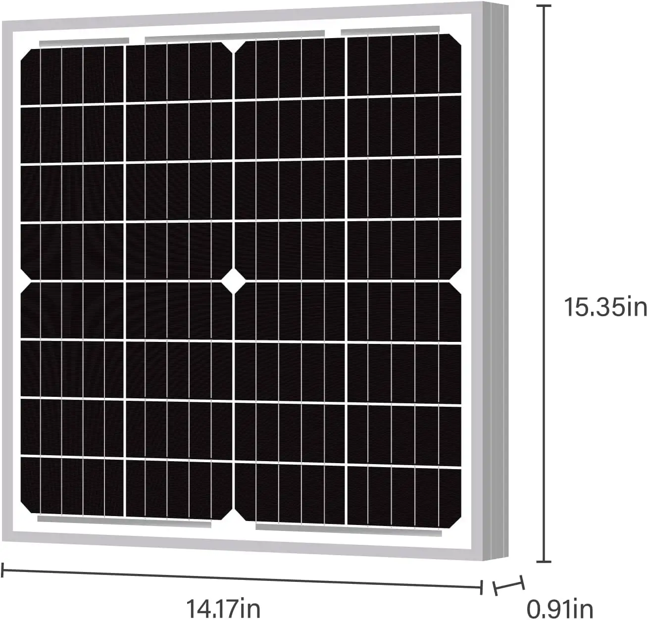 Fábrica de painel solar pequeno monocristalino de silicone de grau A, célula de painel solar 5w 10w 20w 30w 40w 50w 60w 100w 150w 12v
