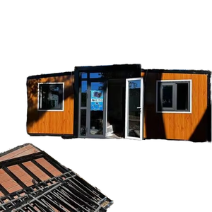 <span class=keywords><strong>Maison</strong></span> conteneur de luxe pliable, préfabriquée, extensible, compacte, modulaire, pour usage résidentiel et bureau, 40 pieds et 20 pieds, en vente, livrable par conteneur maritime - Product Image 1