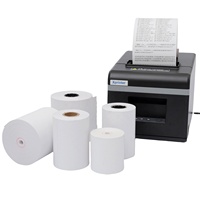 Rouleau de papier thermique en pâte de bois 3 1/8 X 230, 80x80mm, couleur personnalisée, papier pour caisse enregistreuse, OEM disponible