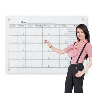 Kering Menghapus Kaca Melihat Papan Kalender Mingguan Planner Memo Papan Tulis Siap untuk Kapal