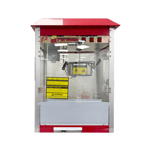 Máquina de Palomitas de Maíz Comercial Roja con Diseño Exquisito, 1360W de Alta Potencia, 220V, Ventana Transparente para Cines, Centros Comerciales y Bares de Aperitivos - Product Image 3