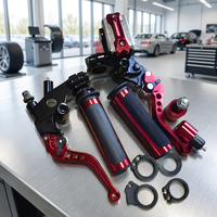 Kit combiné de frein à disque hydraulique et embrayage à pompe CNC de qualité AAA pour moto avec poignée et embout