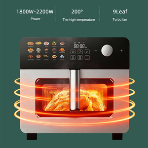 Four à friteuse à air numérique électrique domestique de haute qualité Megazone 10L 13L 15L avec écran tactile et tiroir flexible visible - Product Image 5