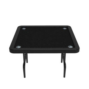 Table de <span class=keywords><strong>Blackjack</strong></span> pliable de qualité professionnelle YH <span class=keywords><strong>Casino</strong></span>, 4 joueurs, carrée, haute vitesse, feutre noir, avec porte-gobelet - Product Image 1