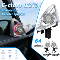 64 Warna Lampu Ambient 4D Speaker Tweeter Berputar untuk Mercedes W213 E-Class Sinkronisasi dengan Mobil Asli