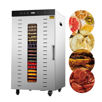 20-laags Commerciële Roestvrijstalen Voedseldehydratatiemachine Voor Fruitgroenten Vlees Beef Jerky 30-90 Temperatuurbereik