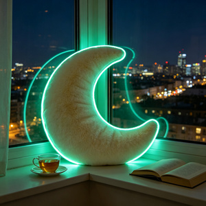 Almohada de Luna Suave y Segura para los Ojos, Compañero de Sueño de Peluche para Niños que se Asustan de la Noche, Regalo Personalizable para las Fiestas - Product Image 3