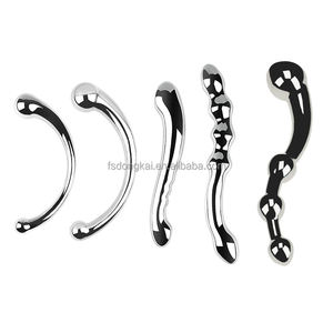 Dongkai عصا شعبية من الفولاذ المقاوم للصدأ والبروستاتا الشرجية ، مدلك سبائك الزنك المصقول ، دسار صلب مزدوج النهاية دسار كبير - Product Image 1