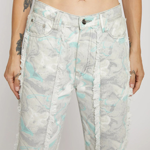Pantalones vaqueros de señora Fabricante de pantalones vaqueros holgados personalizados para mujer Venta al por mayor de vaqueros pesados Famme - Product Image 6