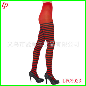 Collants de Noël Yin Yang Rouge Vert Opaque pour Femme LPCS020 - Product Image 3