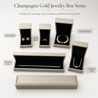 Boîte à bijoux en cuir et plastique de haute qualité Fandi, faite à la main, élégante, avec logo personnalisé, boîte de rangement, emballage cadeau pour collier