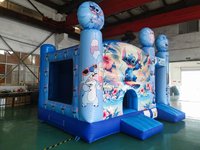 Château Gonflable Chaud Lilo et Stitch Combo Glissade et Sauteur Gonflable Maison de Rebond pour Enfants