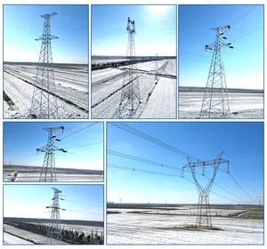 Galvanized Q345B Electric High Voltage Power Transmission Tower For Sale Electric Power