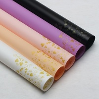 Papier d'emballage mat imperméable Corner Love pour bouquets de fleurs fraîches, vente en gros, style coréen