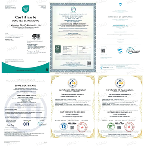 PANO Luxury Custom Handmade Eco-Friendly 100% Polyester Gift Packaging UK <strong>Union</strong> <strong>Jack</strong> <strong>Ribbon</strong> Customized Printed Grosgrain Logo - Product Image 6