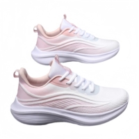 Chaussures de course pour femmes ZZH T09, fermeture confortable type chaussette, semelle intérieure en PVC, doublure en mousse, design simple et tendance, automne-printemps, nœud.