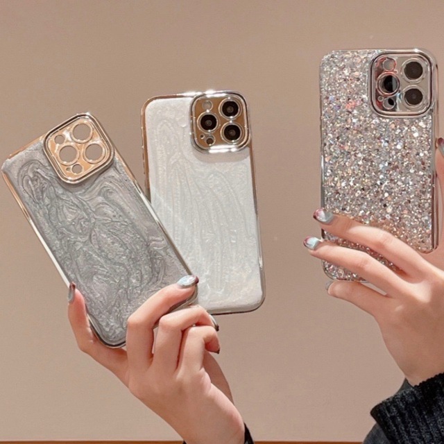 Glitter Bling Bling Girls Phone Case for iPhone 7 Plus 8 Plus X XS XR XS Max 11 12 13 14 15 Plus Pro 16 Pro Max