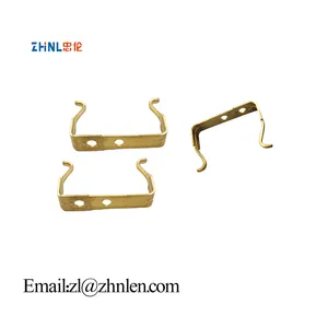 Personalizado Metal Stamping Part OEM Electric component accessories EU switch socket contact metal brass stamping brass parts